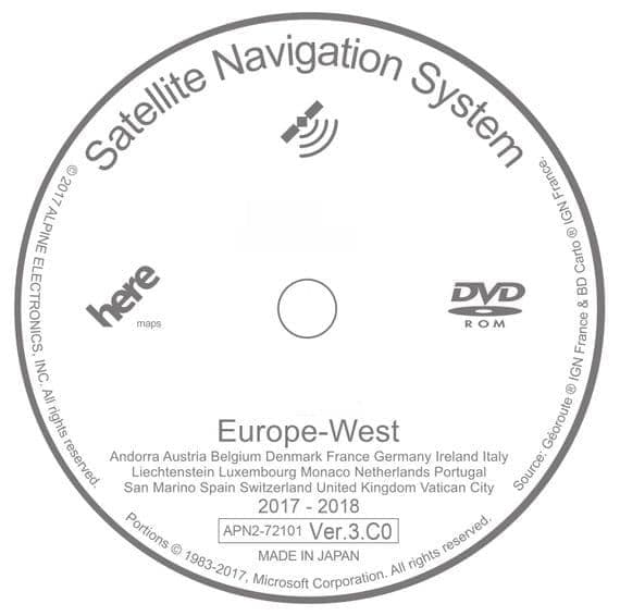 HONDA V3.C0 SAT NAV MAP UPDATE DISC NAVIGATION DVD 2018