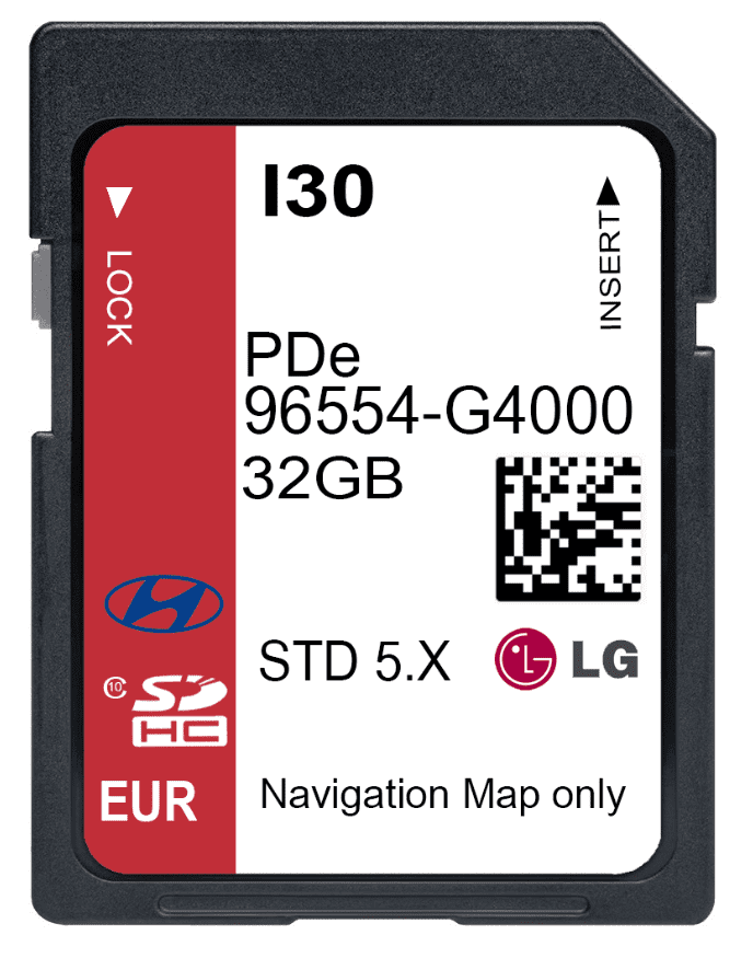 HYUNDAI AVN GEN5 LG SAT NAV SD CARD EUROPE 2025