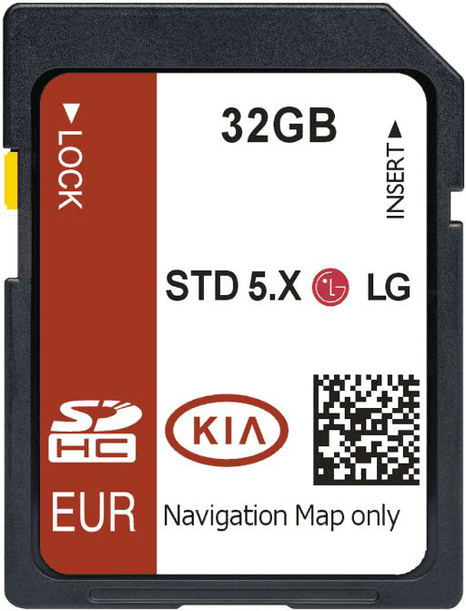KIA GEN5 STD 5.X SAT NAV MAP  SD CARD UK & EUROPE 2025