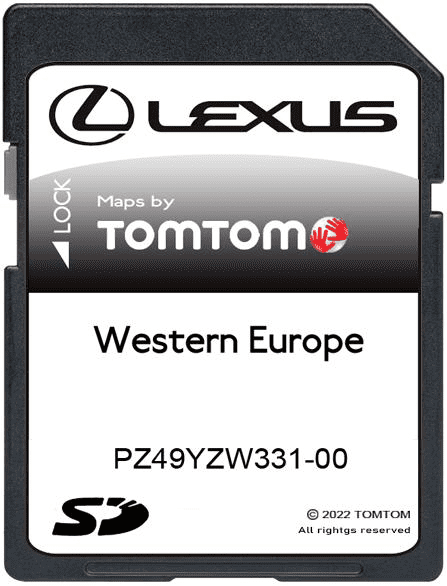 LEXUS MOVEON 2024/2025 SAT NAV MAP SD CARD NAVIGATION EUROPE