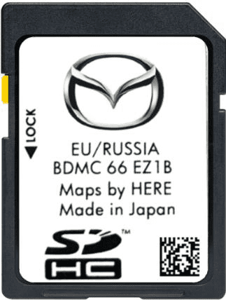 MAZDA 3 WIDESCREEN SAT NAV MAP SD CARD EUROPE 2022