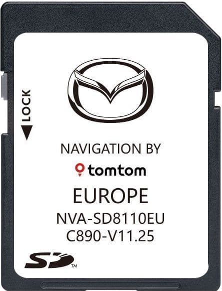 MAZDA AVN1  SAT NAV MAP SD CARD EUROPE 2025
