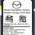 MAZDA DENSO SAT NAV MAP SD CARD EUROPE 2016