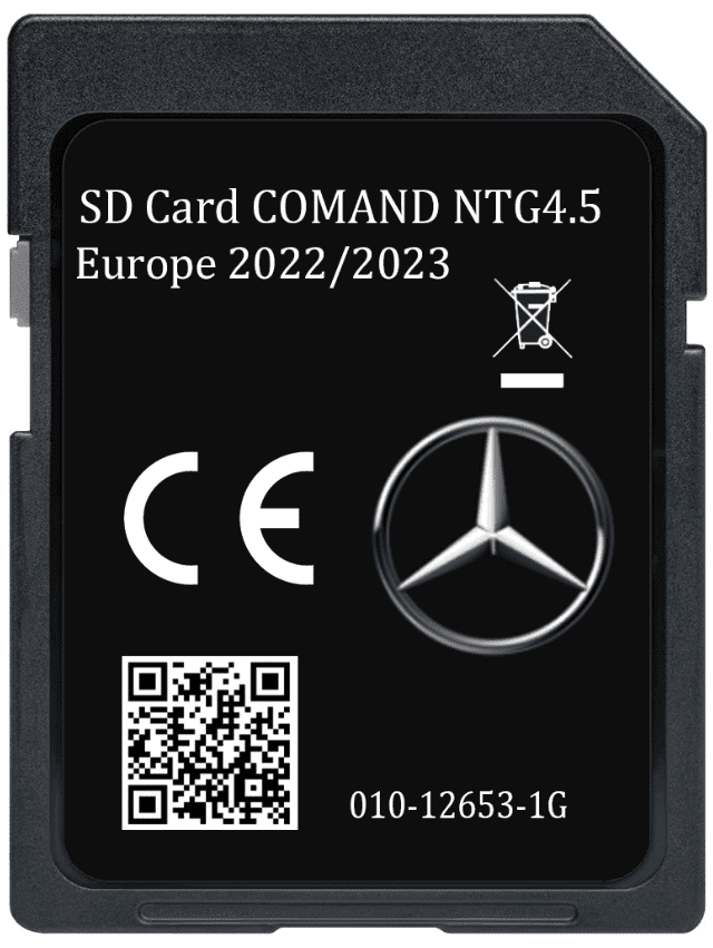 MERCEDES NTG4.5/ NTG4.7 SAT NAV MAP UPDATE SD CARD USB EUROPE 2023