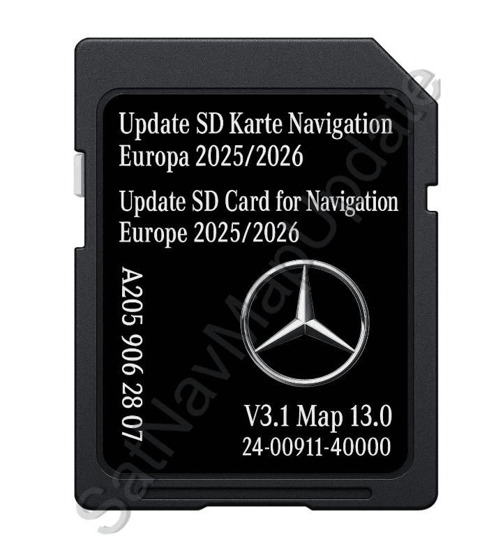MERCEDES NTG5.5 AUDIO 20 SAT NAV MAP UPDATE SD CARD 2025/2026