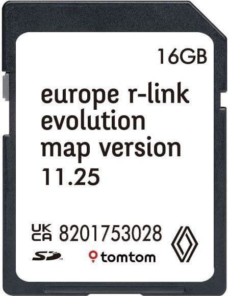 RENAULT R -LINK NAVIGATION SAT NAV SD CARD EUROPE 2026