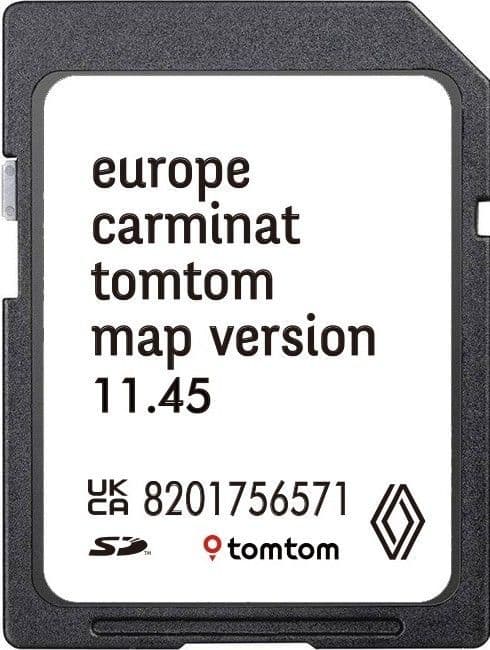 RENAULT TOMTOM CARMINAT SAT NAV SD CARD EUROPE 2025-2026