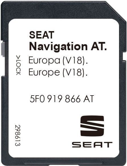 SEAT MEDIA AT MIB1 SAT NAV MAP UPDATE SD CARD EUROPE 2024
