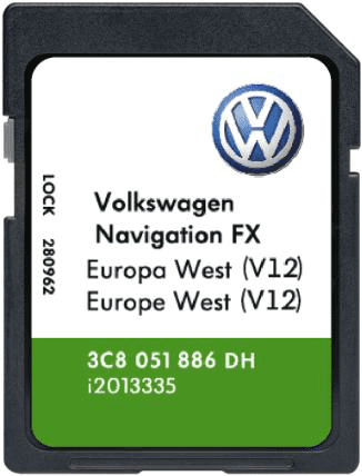 SKODA AMUNDSEN (RNS310) SAT NAV 2021 MAP NAVIGATION UPDATE SD CARD V12
