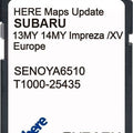 SUBARU STARLINK GEN1 XV/IMPREZA MY13-14 EUROPE 2022 SD CARD