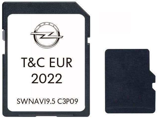 VAUXHALL OPEL SAT NAV MAP MICRO SD CARD TOUCH & CONNECT NAVI 2023
